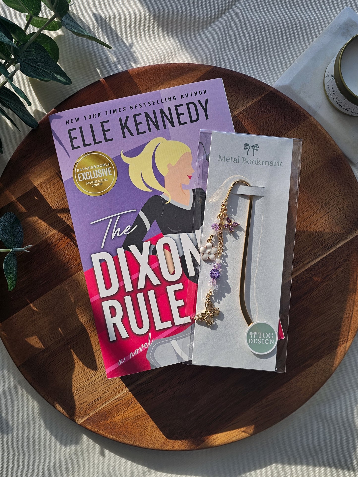 Petals & Wings Layered Charm Bookmark