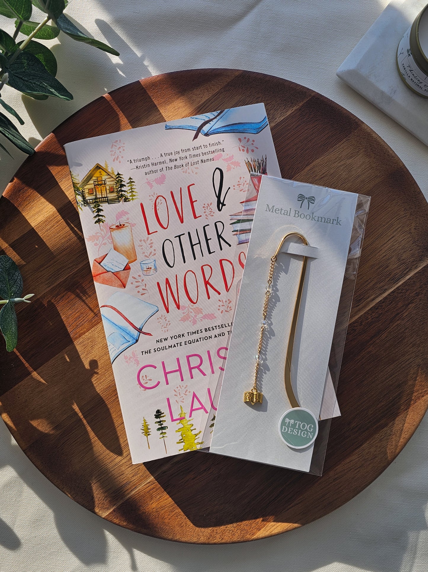 Gentle Reader Charm Bookmark