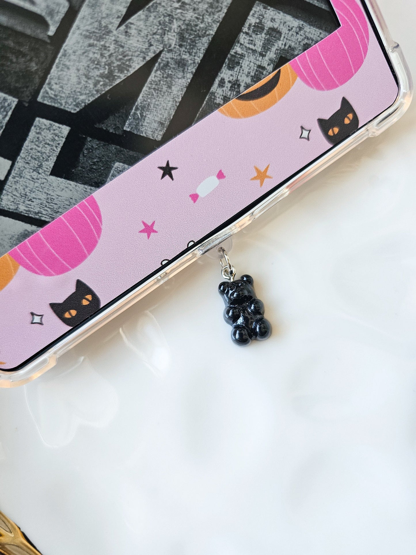 Black Gummy Bear Charm