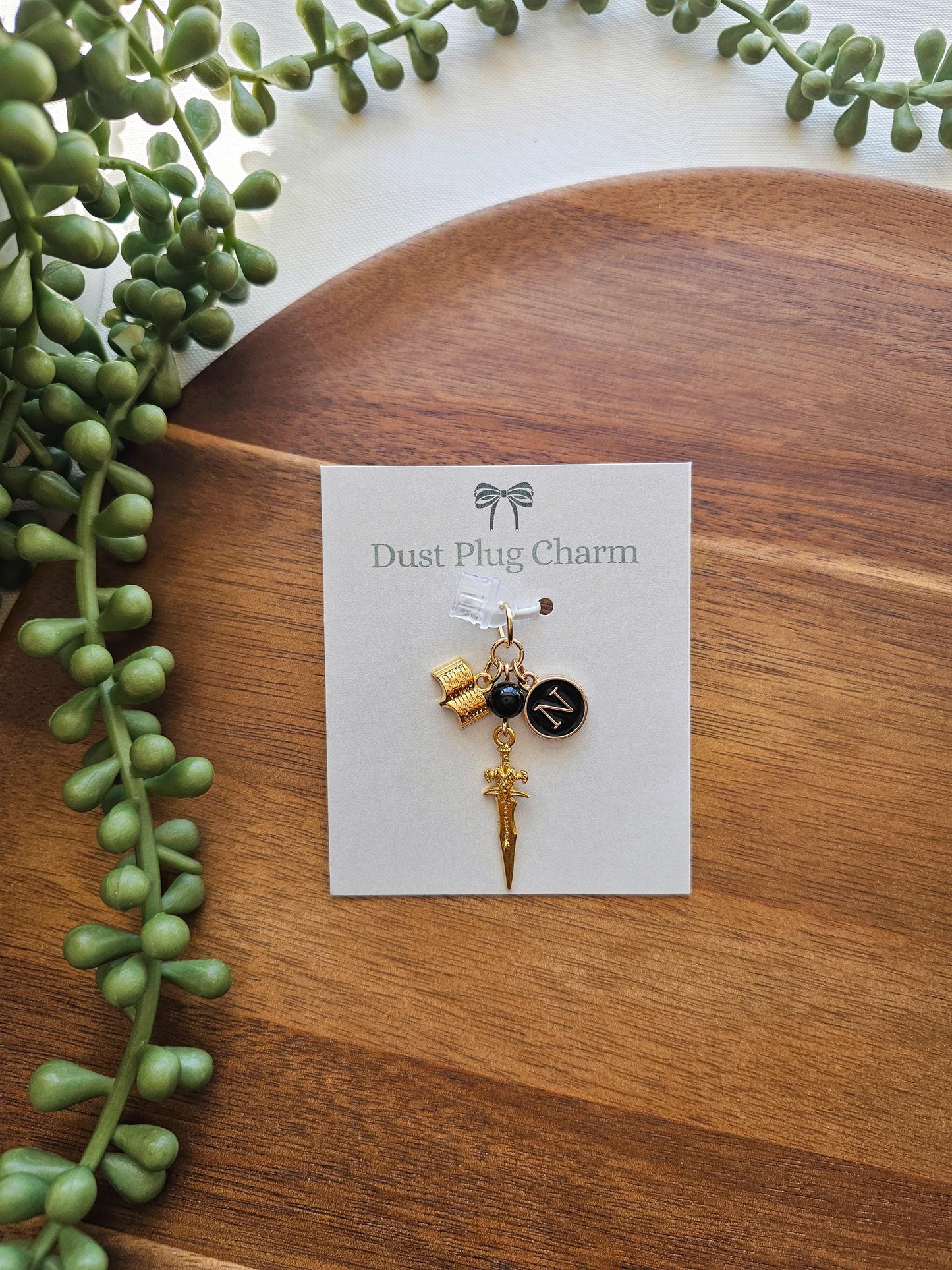 Gold Dagger Charm Stack