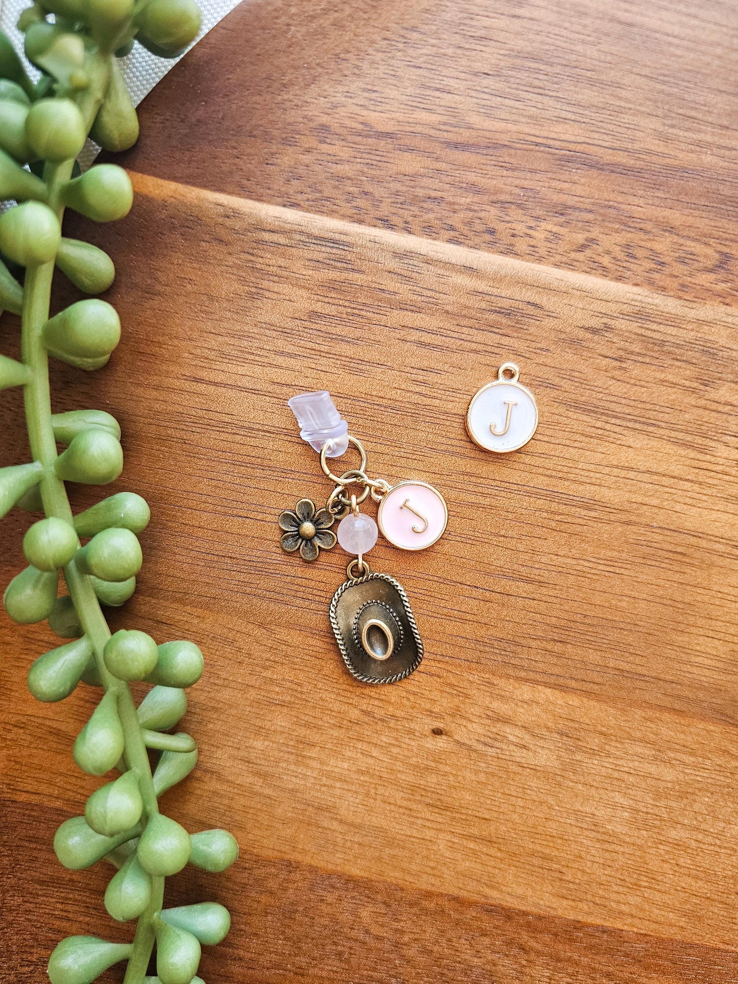 Bronze Cowboy Hat Charm Stack