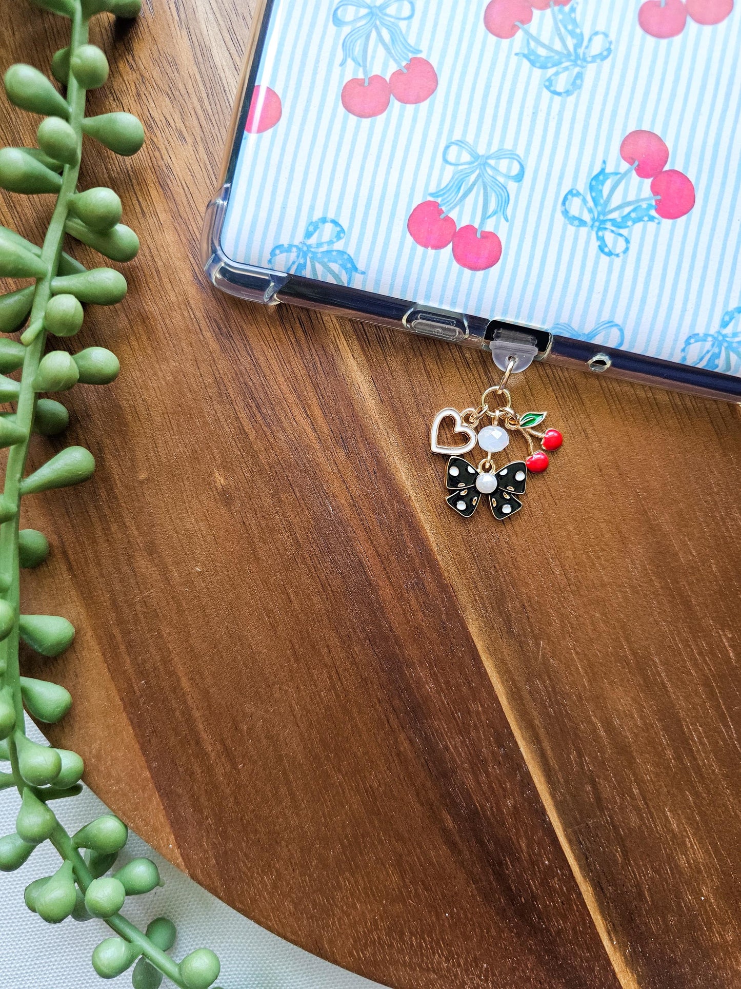 Pearl Bow Charm Stack