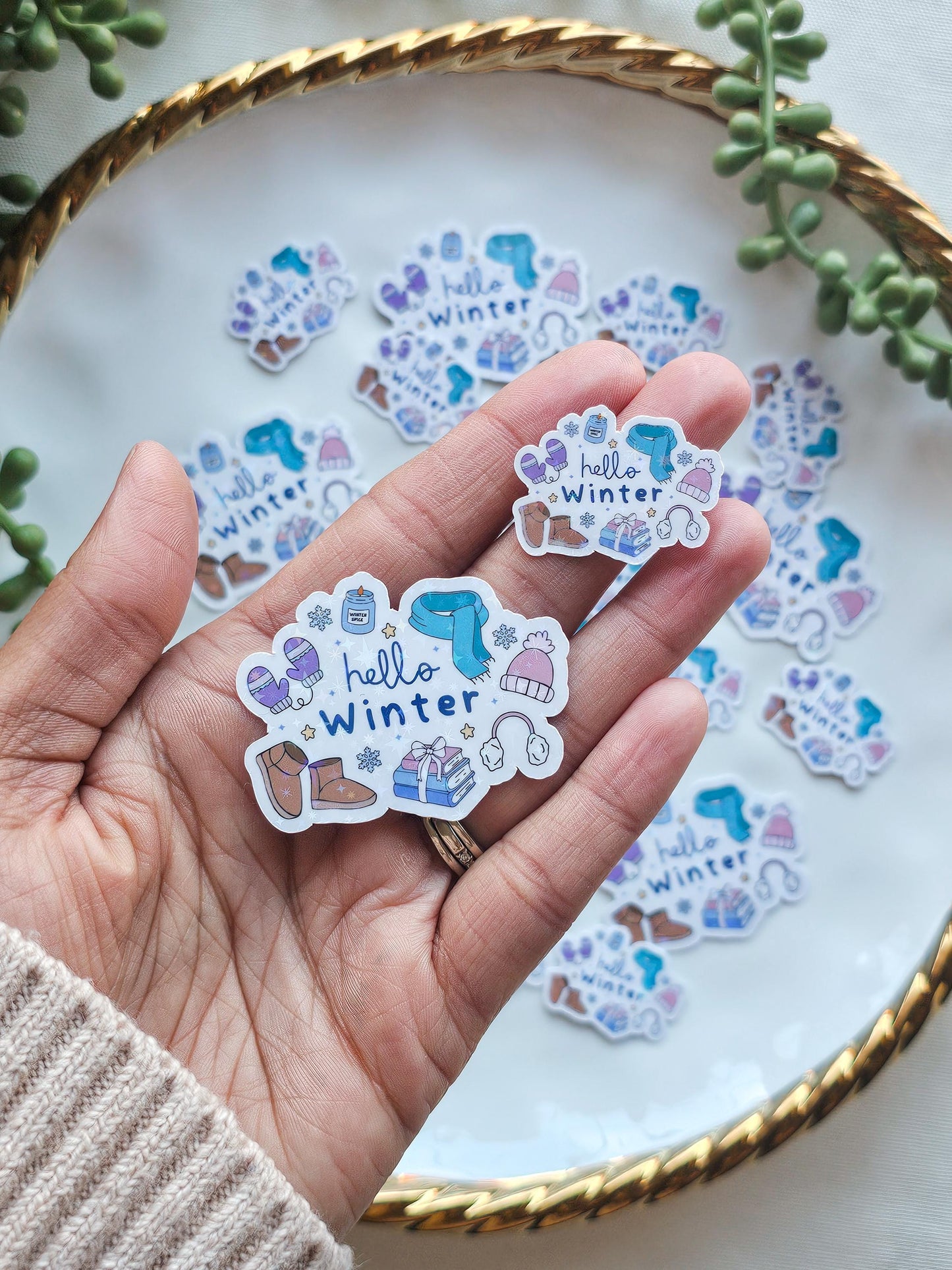 Hello Winter Sticker