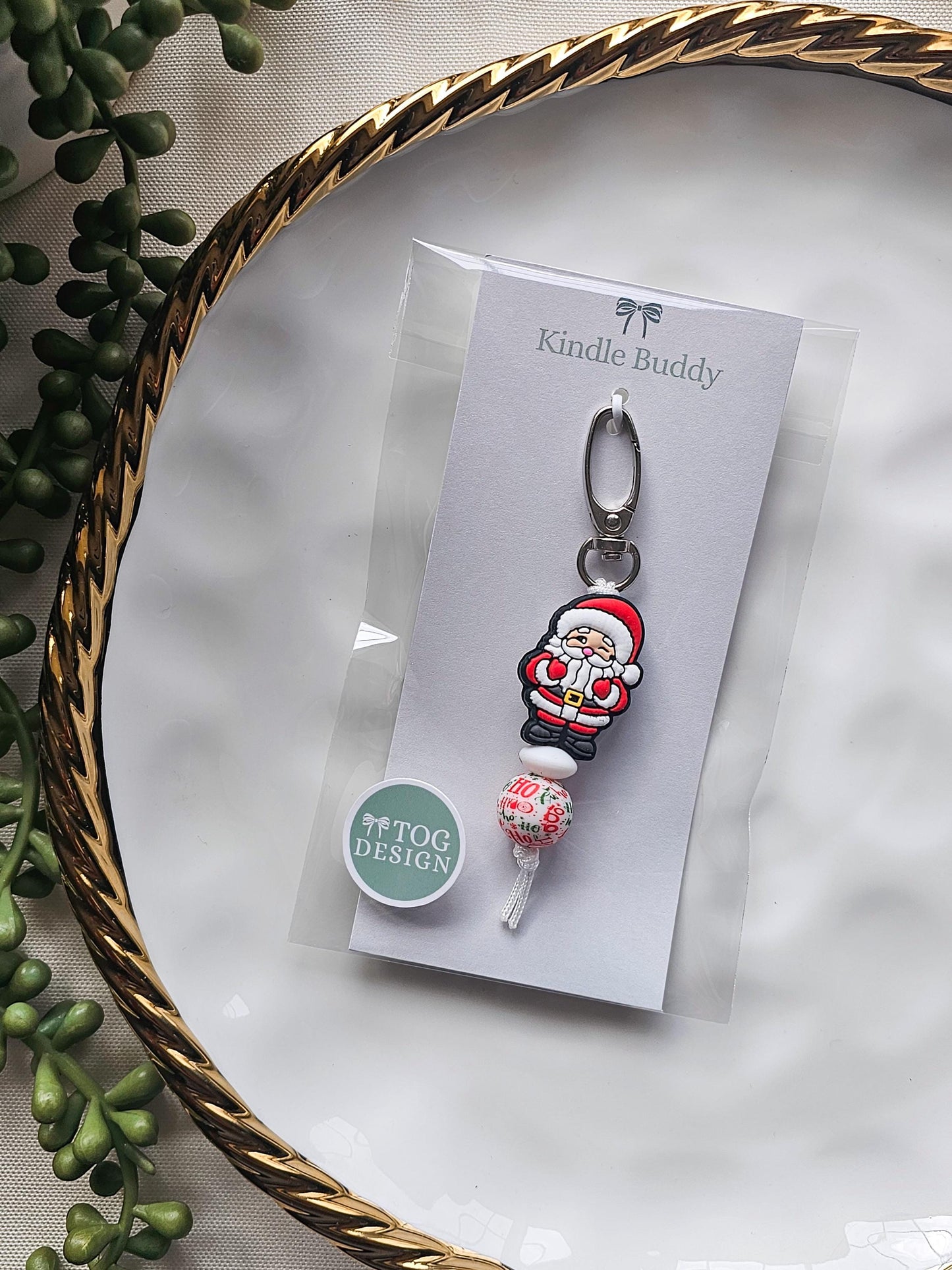 Santa Kindle Buddy Keychain