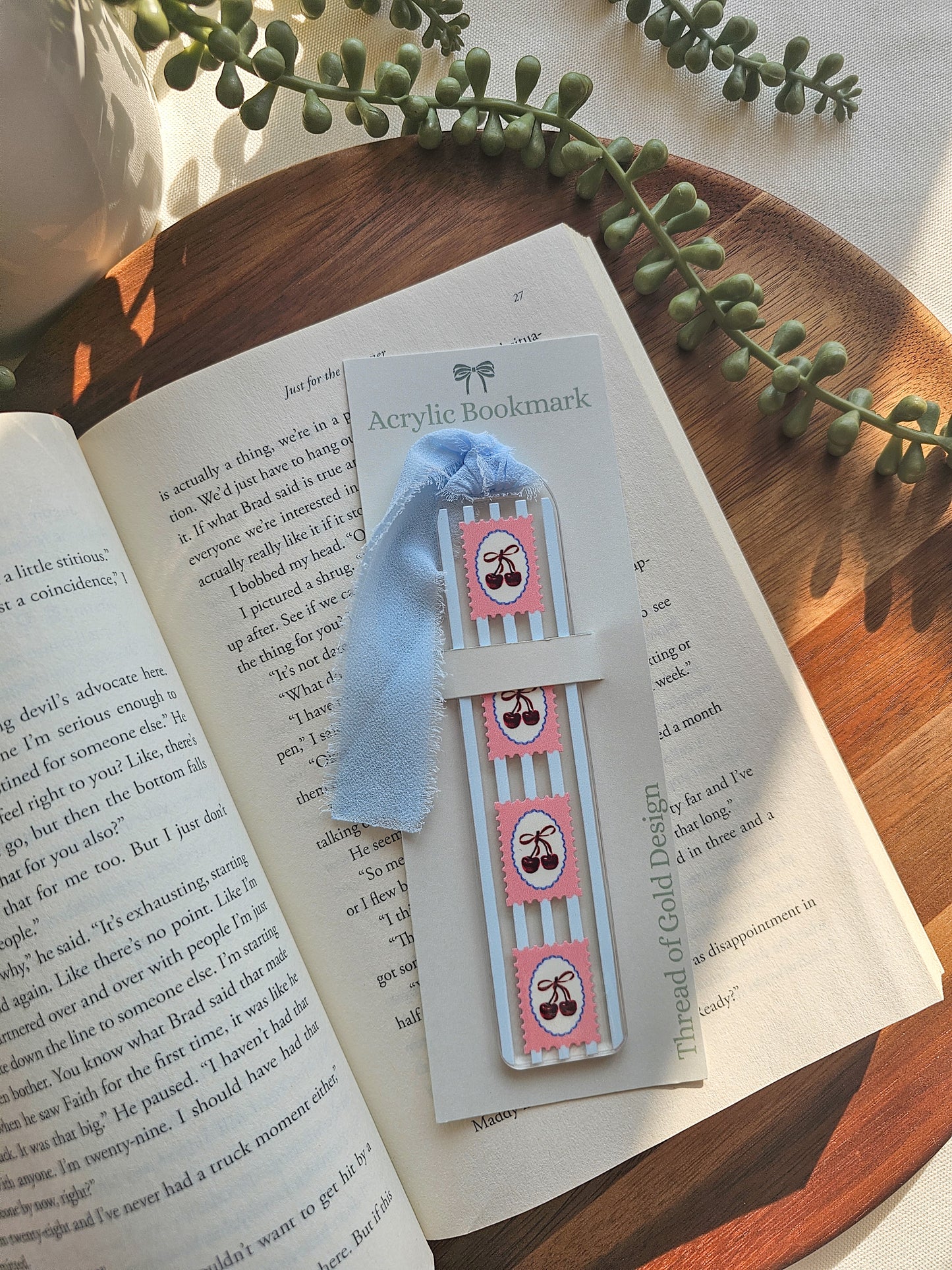 Cherry Jubilee Acrylic Bookmark