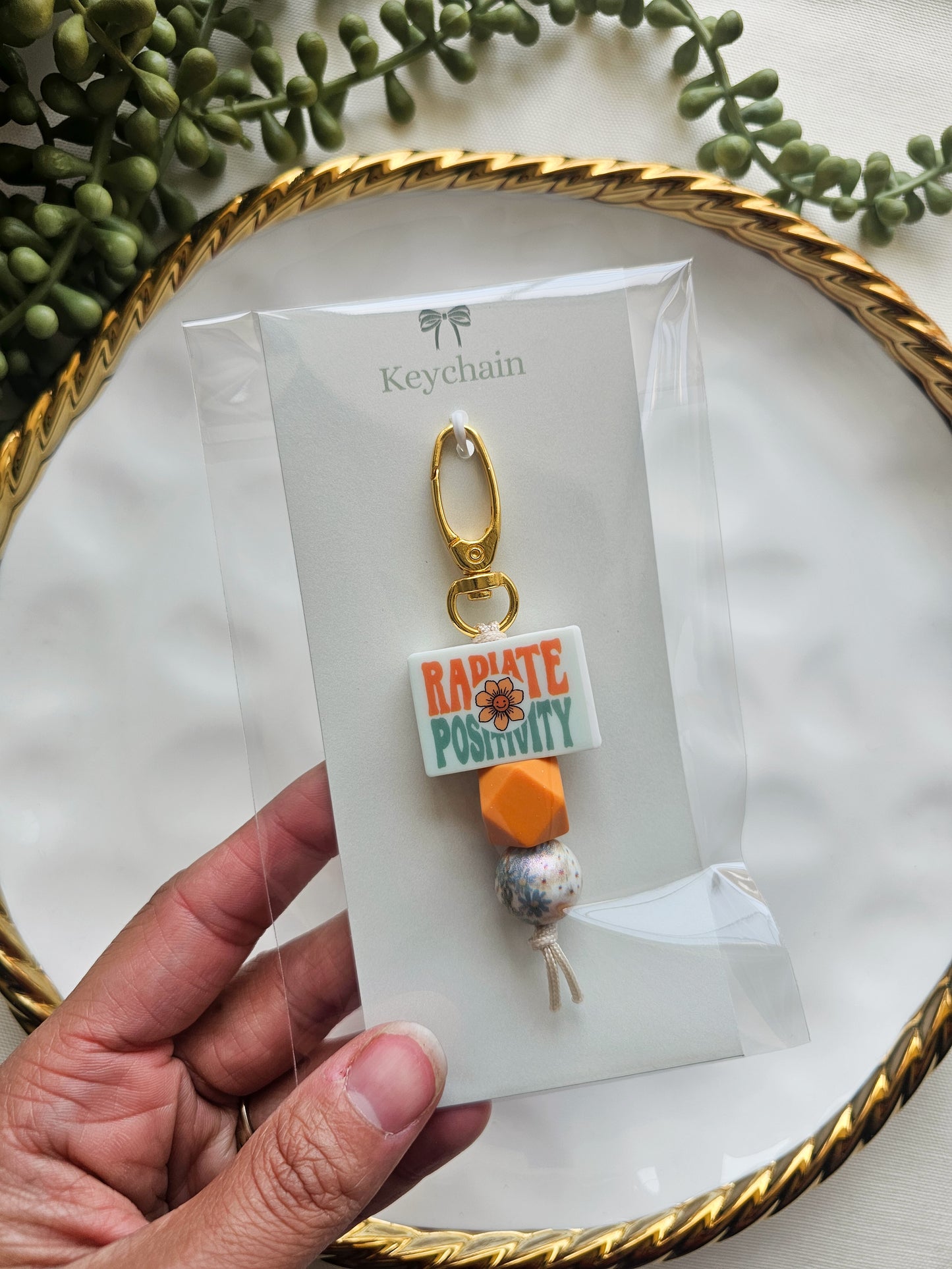 Radiate Positivity Kindle Buddy Keychain