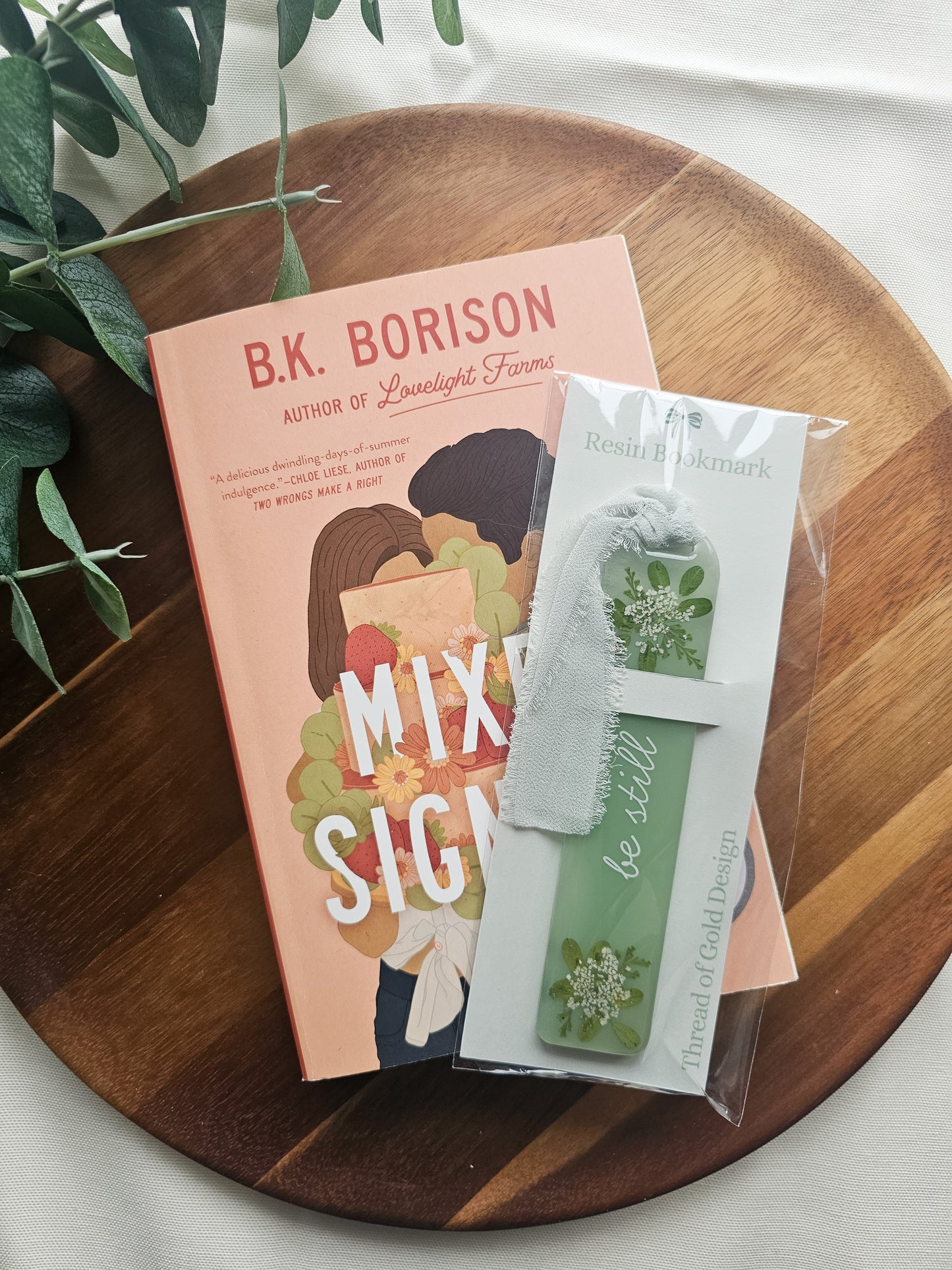 Be Still Resin Bookmark