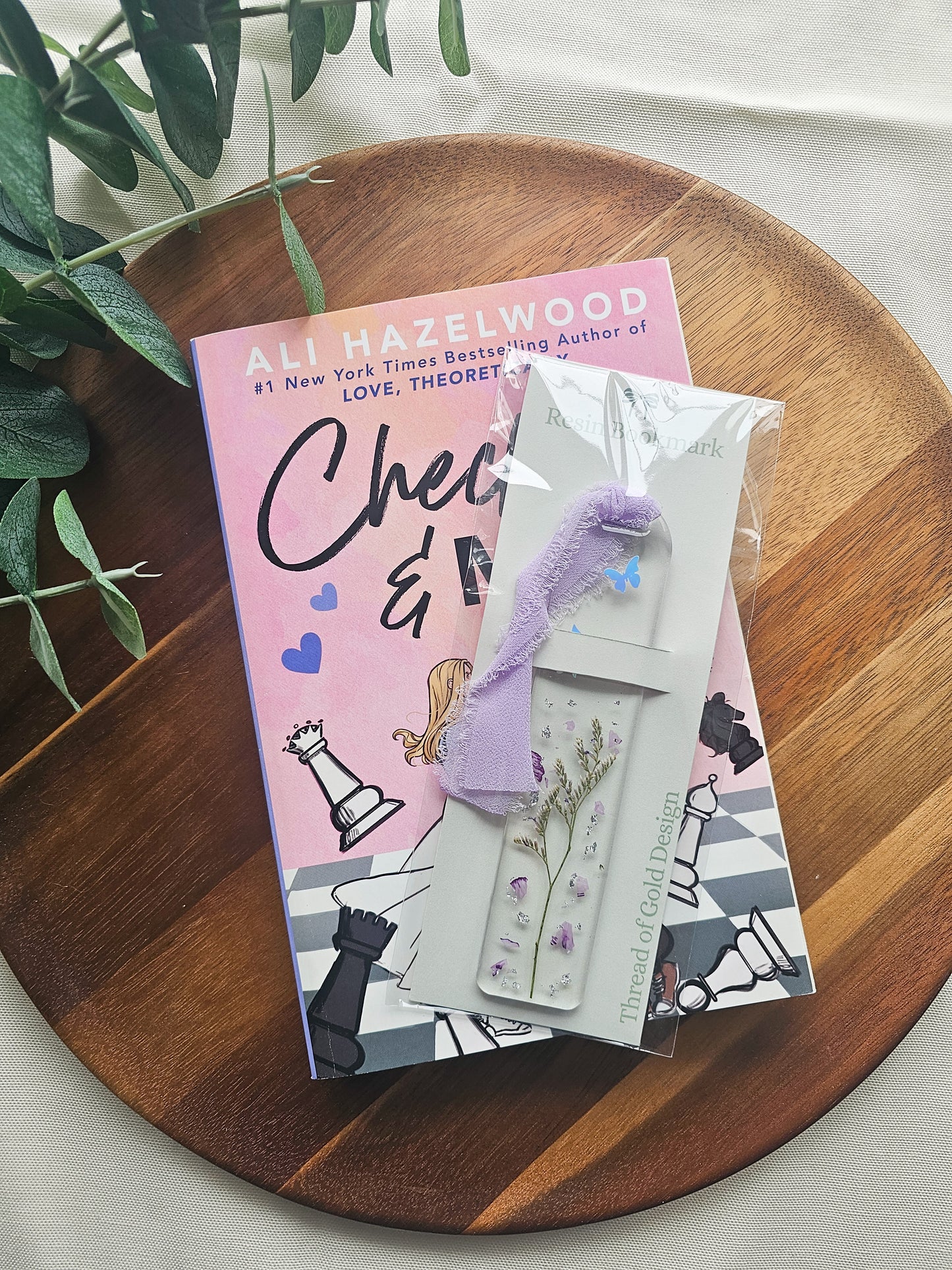 Lavender Fields Resin Bookmark
