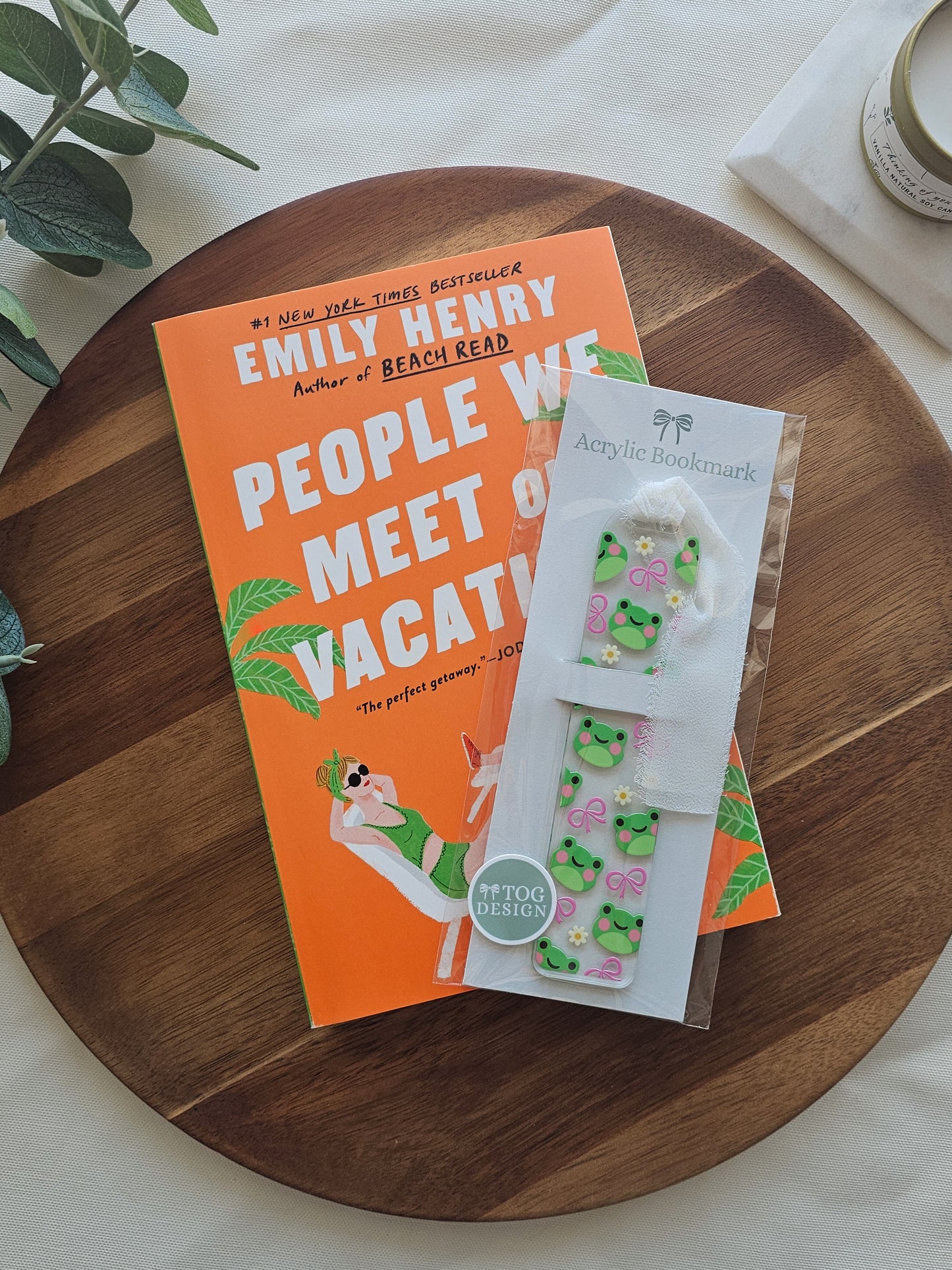 Froggy Friends Acrylic Bookmark