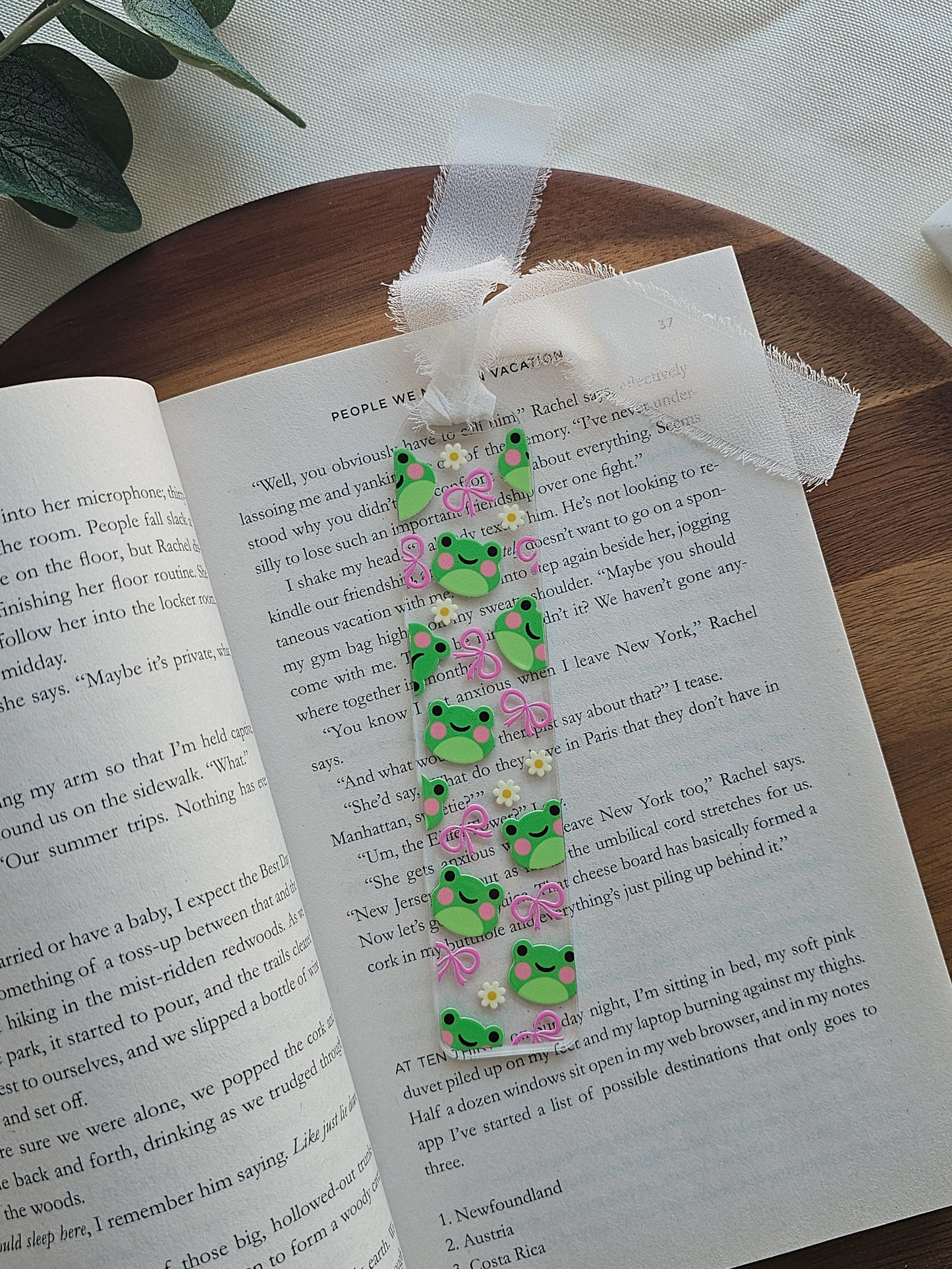 Froggy Friends Acrylic Bookmark