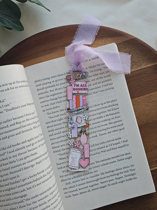 Bookish Girlie Acrylic Bookmark