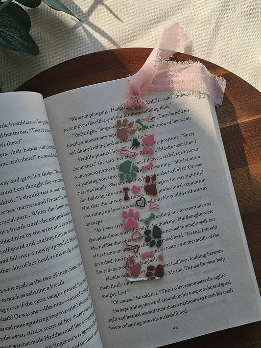 Happy Paws Acrylic Bookmark