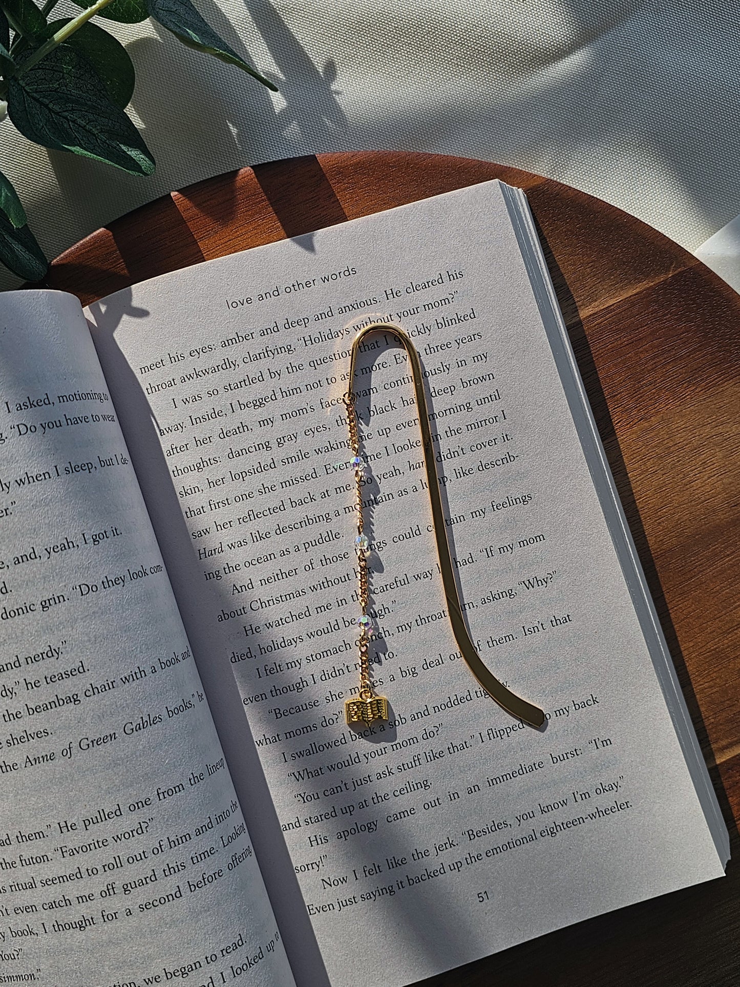 Gentle Reader Charm Bookmark
