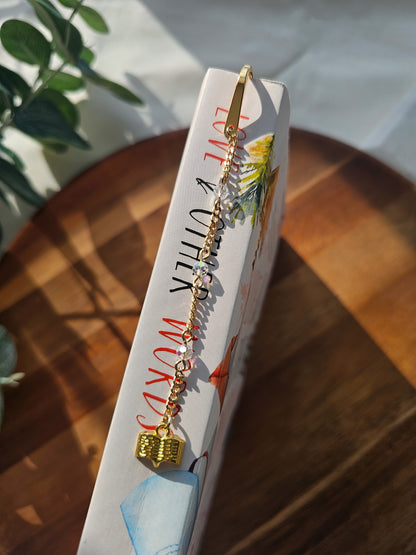 Gentle Reader Charm Bookmark