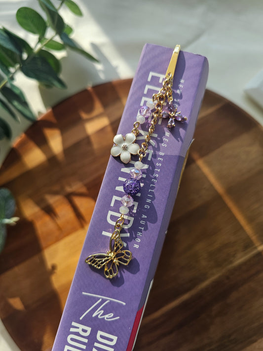 Petals & Wings Layered Charm Bookmark
