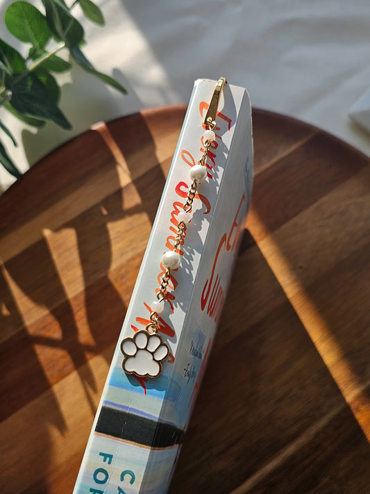 Quiet Paws Charm Bookmark