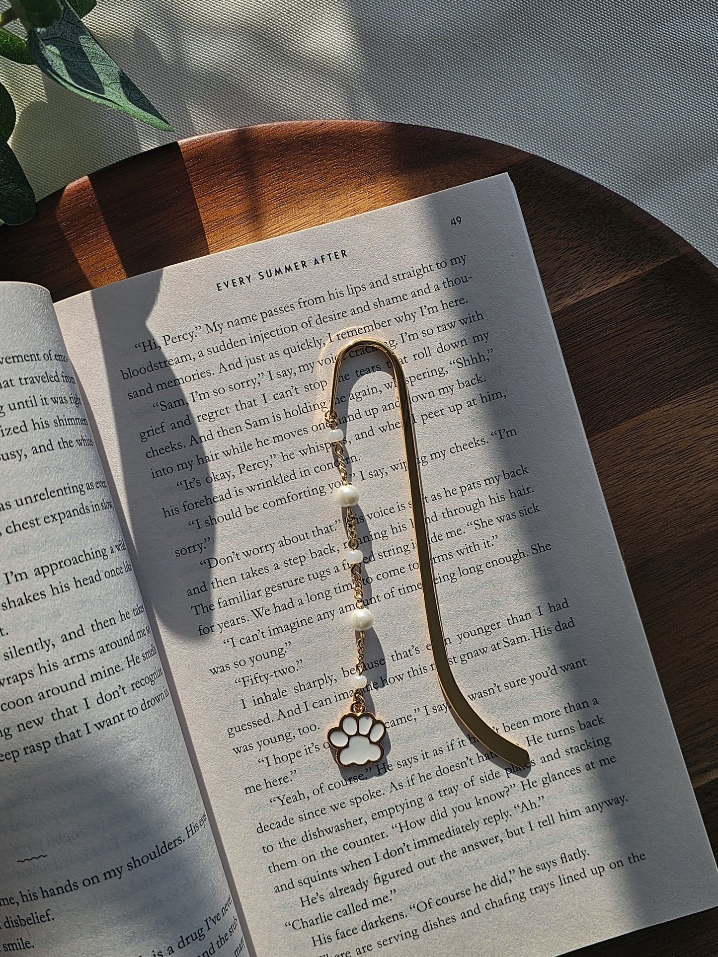 Quiet Paws Charm Bookmark