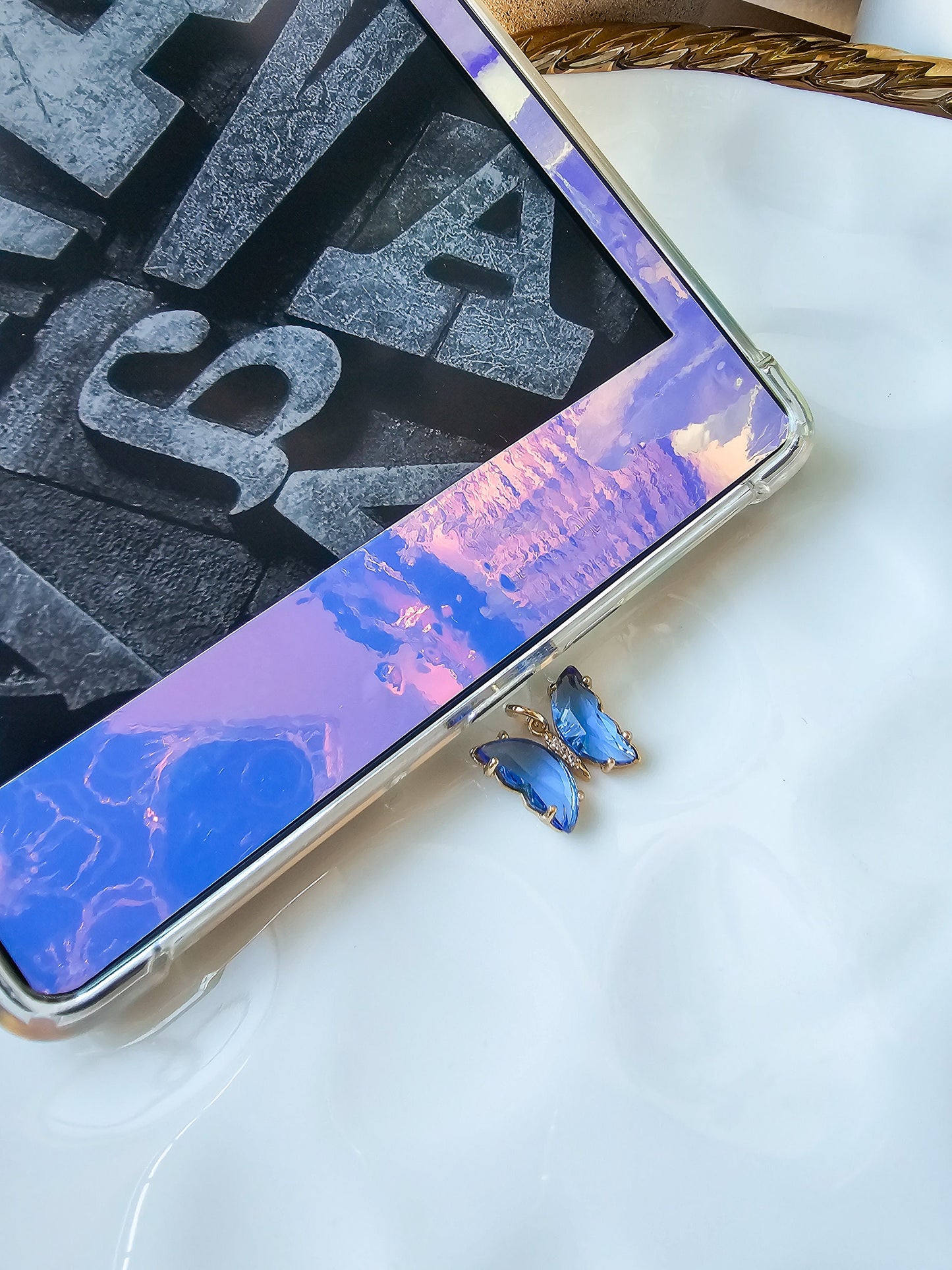 Crystal Butterfly Charm