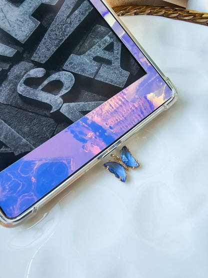 Crystal Butterfly Charm