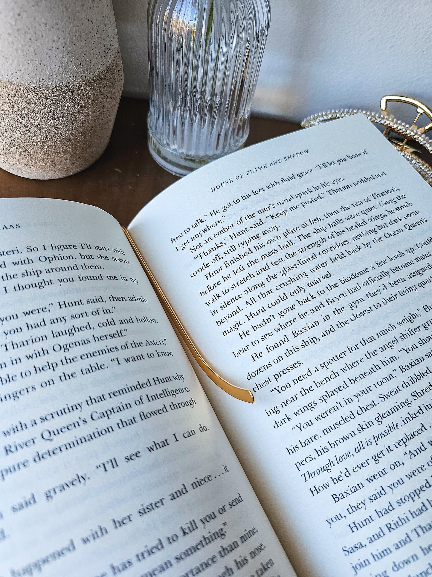 Gold Dagger Charm Bookmark