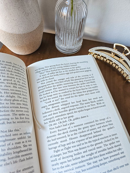 To The Moon & To Saturn Charm Bookmark