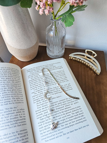 To The Moon & To Saturn Charm Bookmark