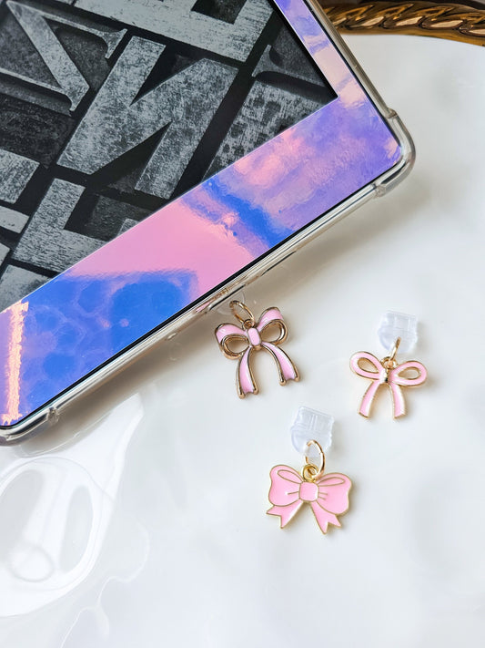Pink Coquette Bow Charm