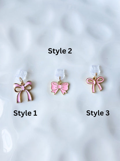 Pink Coquette Bow Charm