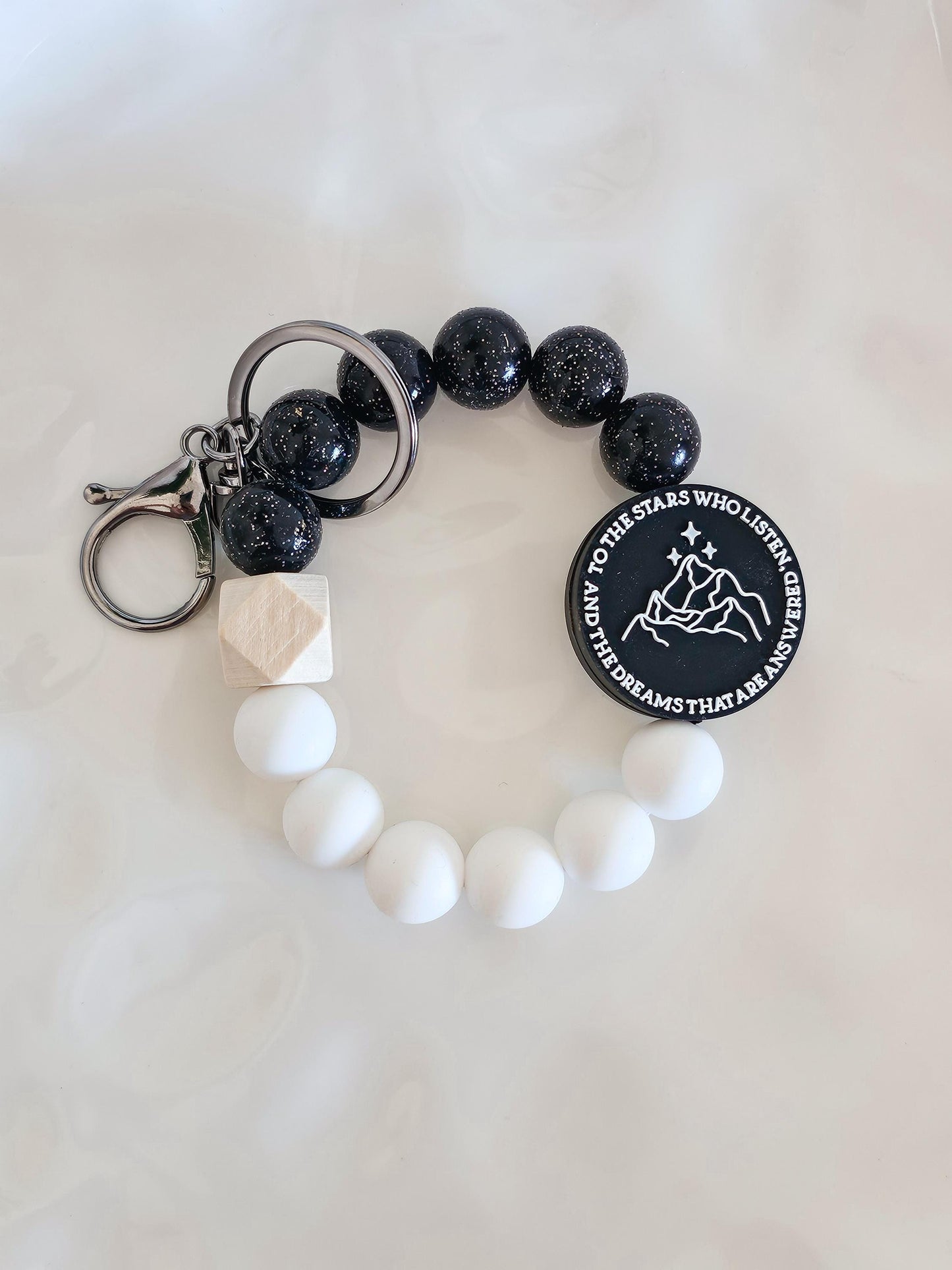 To The Stars Who Listen Wristlet Keychain