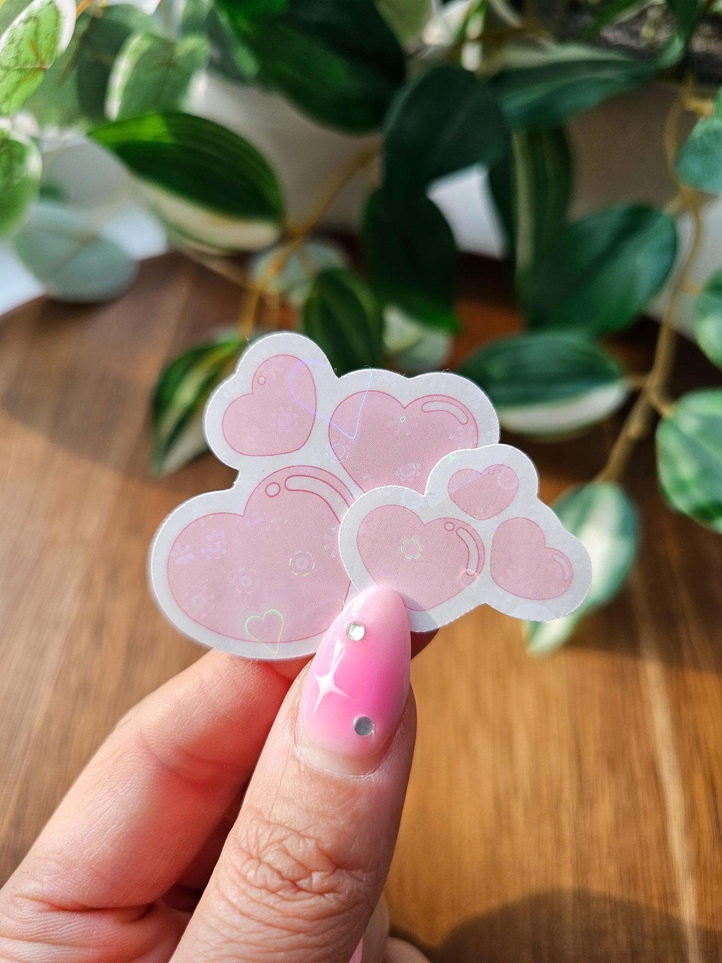 Bubble Heart Cluster Sticker
