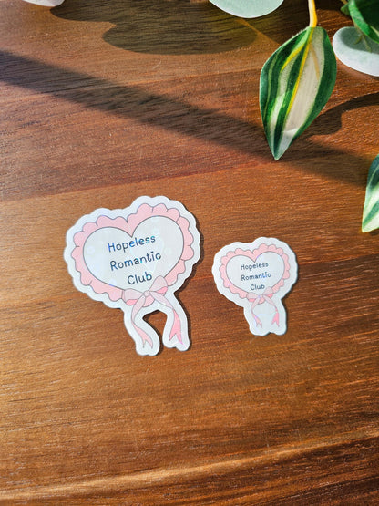 Hopeless Romantic Club Sticker