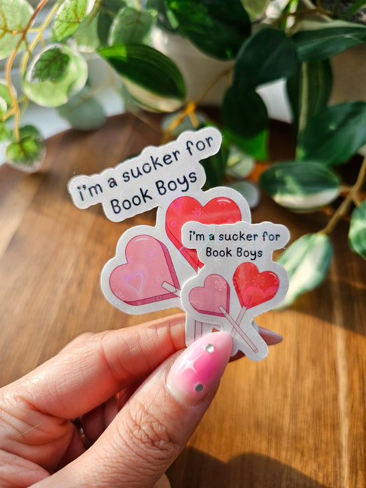 Sucker For Book Boys Sticker