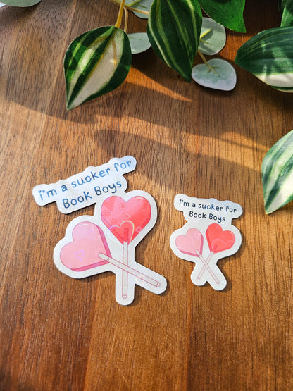 Sucker For Book Boys Sticker