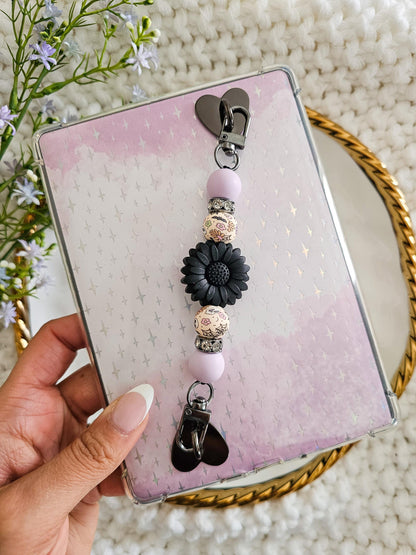 Black Sunflower Kindle Strap