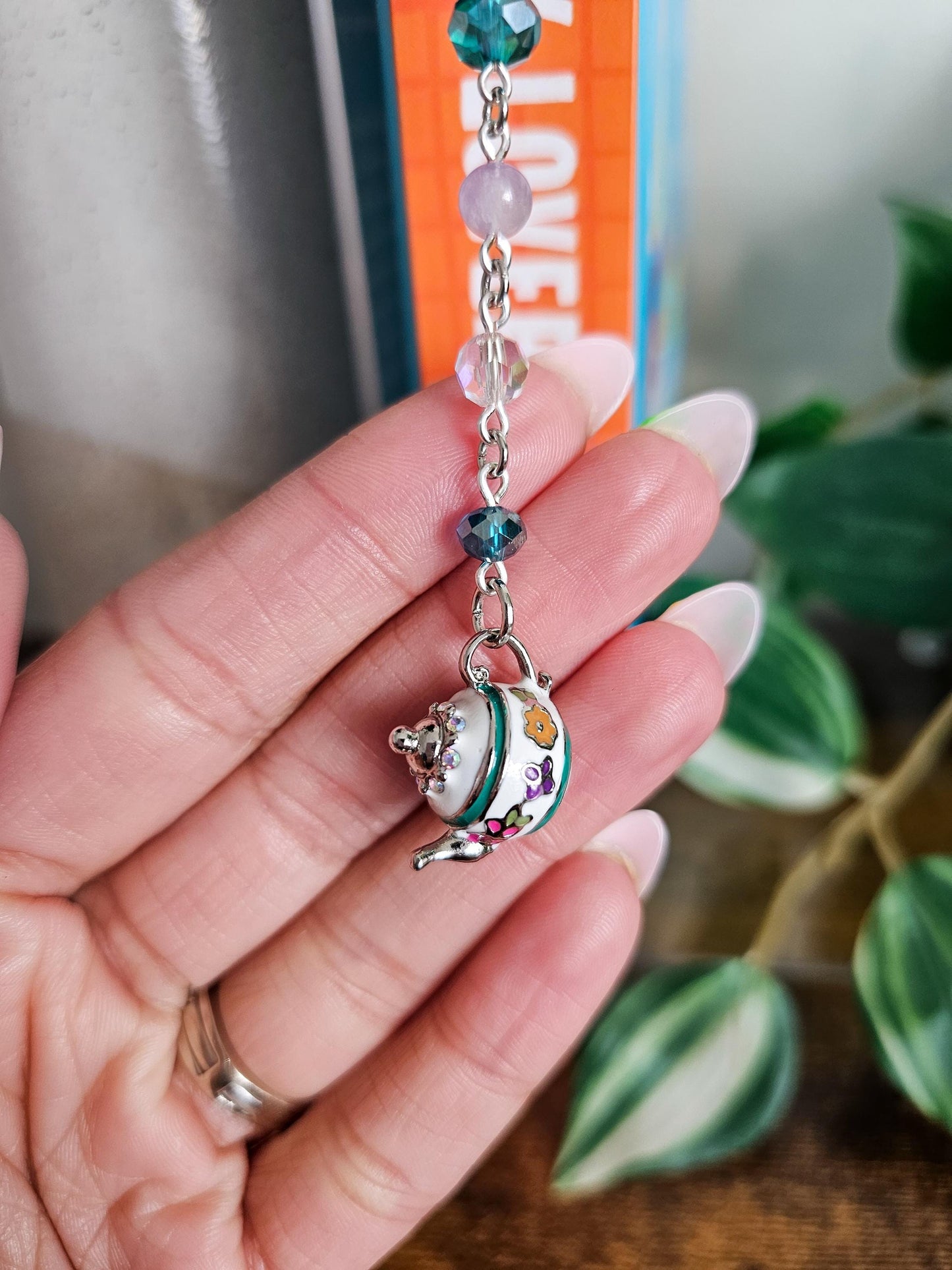 Steeped In Stories Charm Bookmark