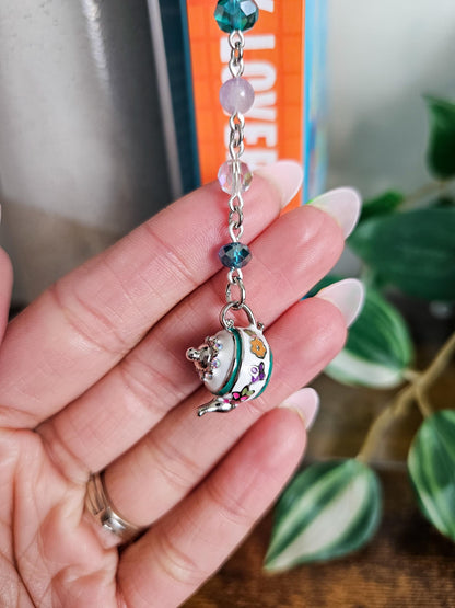 Steeped In Stories Charm Bookmark
