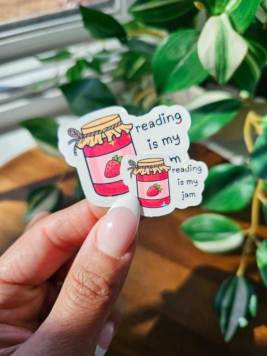 Reading Is My Jam Sticker