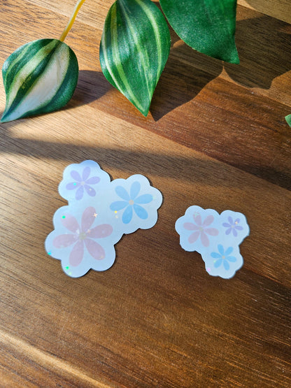 Pastel Daisy Cluster Sticker