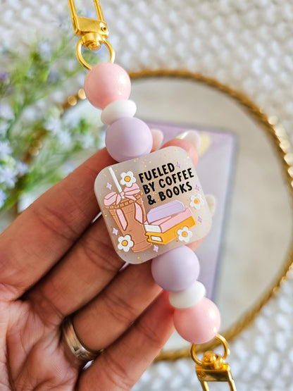 Fueled By Coffee and Books Kindle Strap