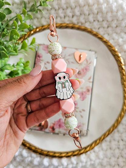 Blushing Book Ghost Kindle Strap