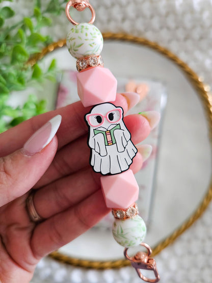 Blushing Book Ghost Kindle Strap