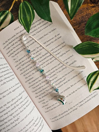 Steeped In Stories Charm Bookmark
