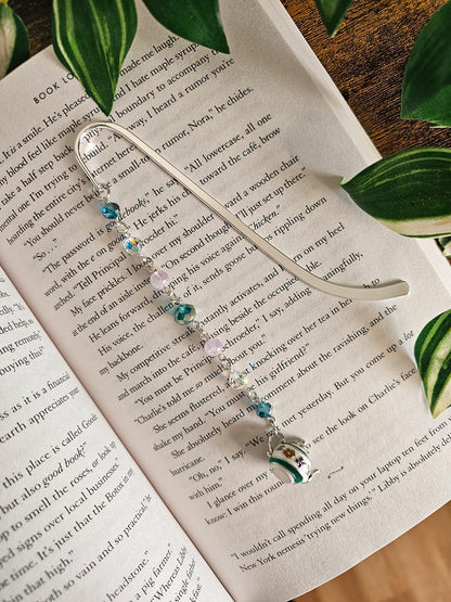 Steeped In Stories Charm Bookmark