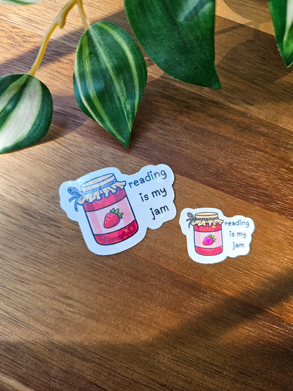 Reading Is My Jam Sticker