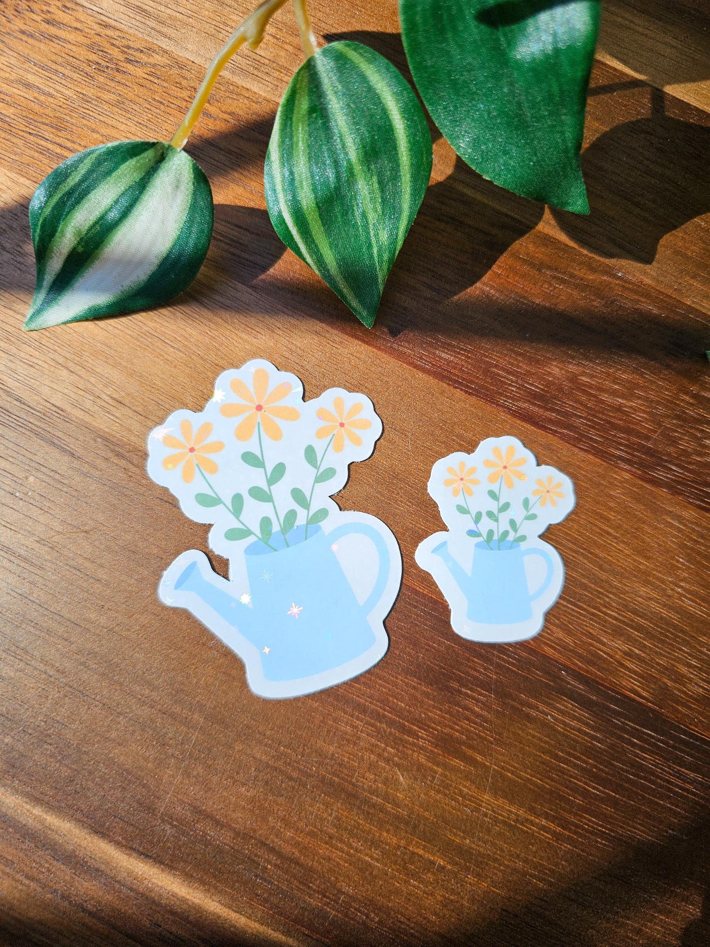 Floral Watering Can Sticker