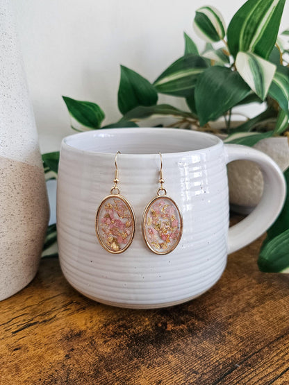 Francesca | Pressed Flower Resin Earrings