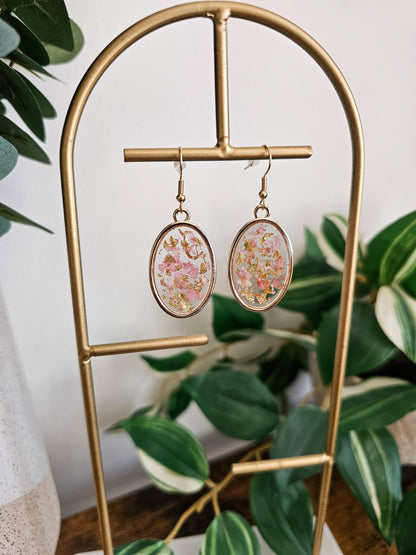 Francesca | Pressed Flower Resin Earrings