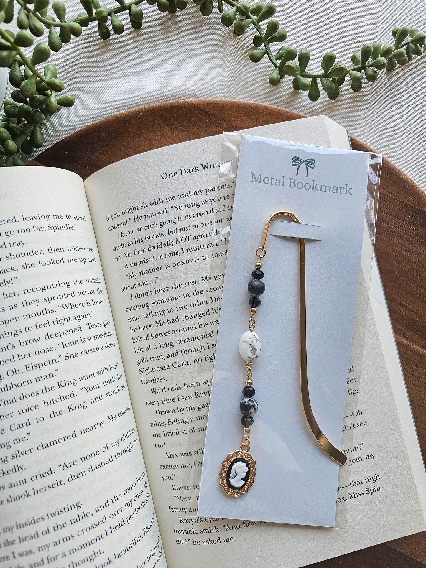 Dark Academia Charm Bookmark