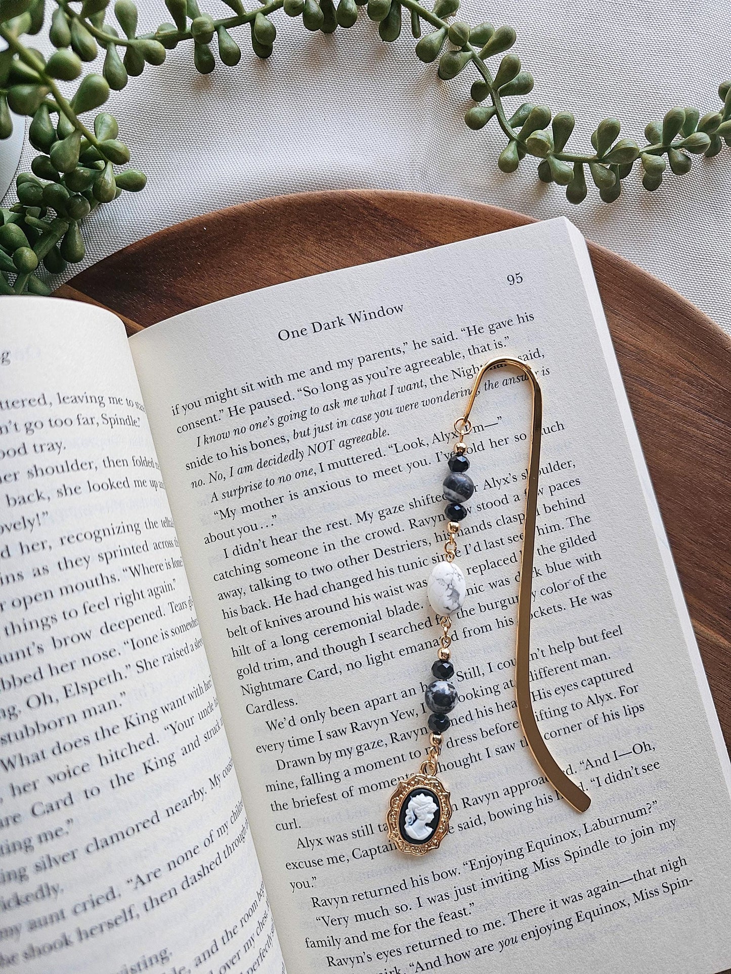 Dark Academia Charm Bookmark