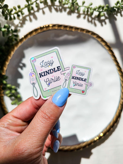 Lazy Kindle Girlie Sticker